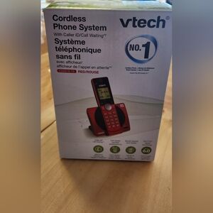 VTech Cordless Phone System in Red